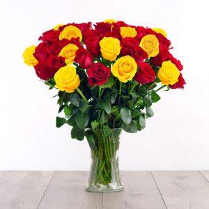 congratulations flowers near me, red & yellow roses, congratulations bouquet, congratulations flowers for her, flower delivery in Kajiado