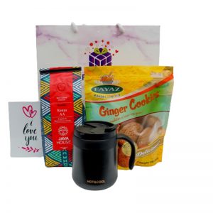 valentine gift for boyfriend, coffee, hot mug & cookies, perfect presents for boyfriend or husband