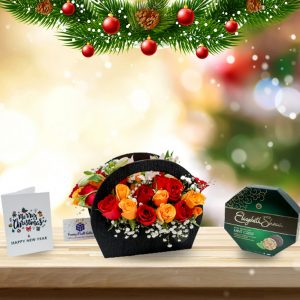 Christmas flowers for wife, Christmas Flowers for girlfriend, Christmas roses, Unique Christmas gifts, Christmas gifts online