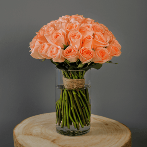 speedy recovery flowers, orange roses, roses in a vase, flowers for someone in hospital, delivery in Langata