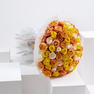 birthday gifts for girlfriend online, roses for birthday gift, orange, yellow & white roses, birthday flower arrangements for her, flower delivery in Langata