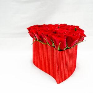 romantic red rose flowers for her, fresh flowers near me, flowers rose box, heart shaped rose box, red rose box delivery