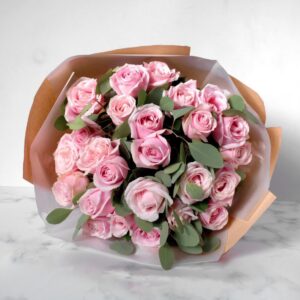 get well flowers for her, bouquet get well soon, pink roses, get well soon roses, delivery in Syokimau