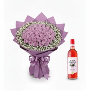 Lilac Roses Birthday Bouquet Lavington, Birthday flower delivery Lavington, Order lilac roses in Lavington, Luxury birthday bouquet Lavington, Birthday gift delivery Lavington