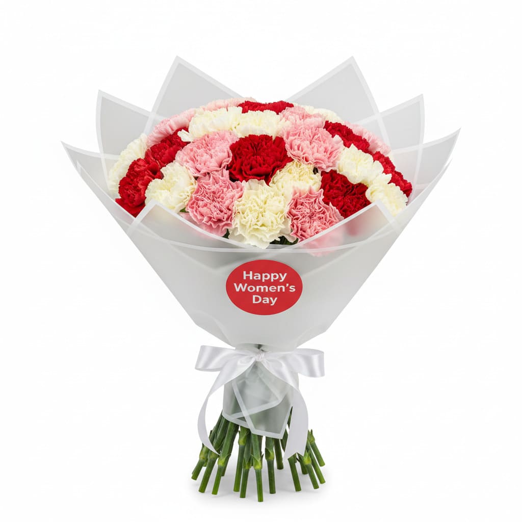 30 Mixed Carnation International Women’s Day Bouquet – Westlands Delivery International women's day flowers Westlands, Women's day flowers Westlands Nairobi, Send women's day flowers to Nairobi, Women's day rose bouquet Nairobi, Women's day flower delivery Westlands
