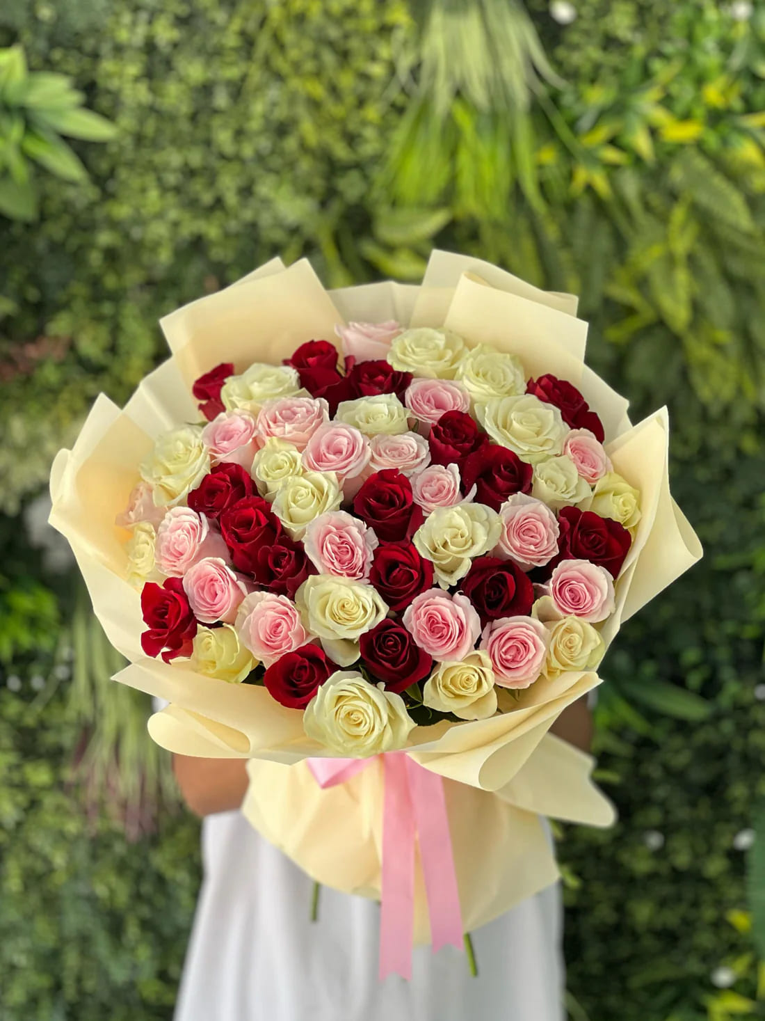 50 Mixed Rose Mother’s Day Bouquet - Langata Nairobi Delivery Mothers day roses Langata Nairobi, Mothers day flower bouquet Langata, Send roses Langata Nairobi, Langata Nairobi flower shop, Roses gift for mum Langata Nairobi