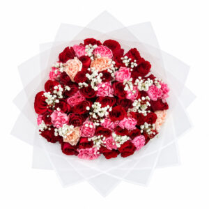 Send romantic flowers to Nairobi from South Korea, Send flower gifts to Nairobi from South Korea, Nairobi romantic flower service, Roses and carnations bouquet Nairobi, Online flower orders Kenya