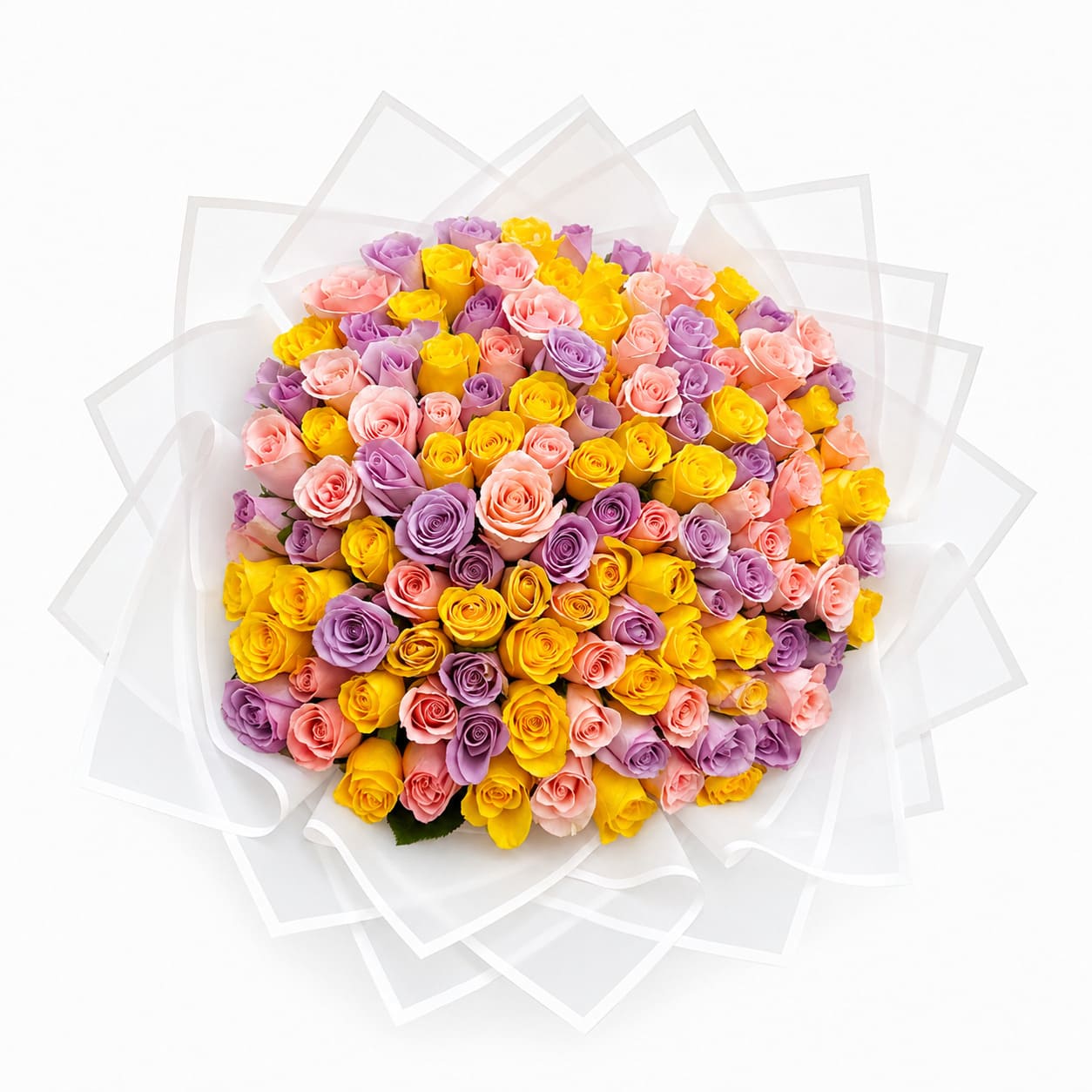 100 Colorful Mixed Roses Birthday Bouquet Send birthday flowers to Nairobi from Canada, Send flowers to Nairobi from Canada, Flower delivery Nairobi from Canada, Online flower shop Nairobi, Birthday gifts Nairobi delivery